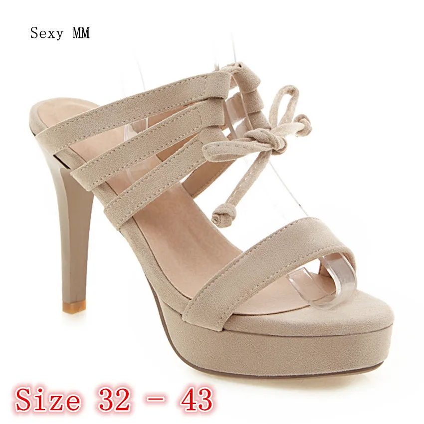 Summer Pumps Women Peep Toe High Heels Platform Gladiator Sandals Party Woman High Heel Shoes Plus Size 32 33 - 40 41 42 43
Summer Pumps Women Peep Toe High Heels Platform Gladiator Sandals Party Woman High Heel Shoes Plus Size 32 33 - 40 41 42 43
