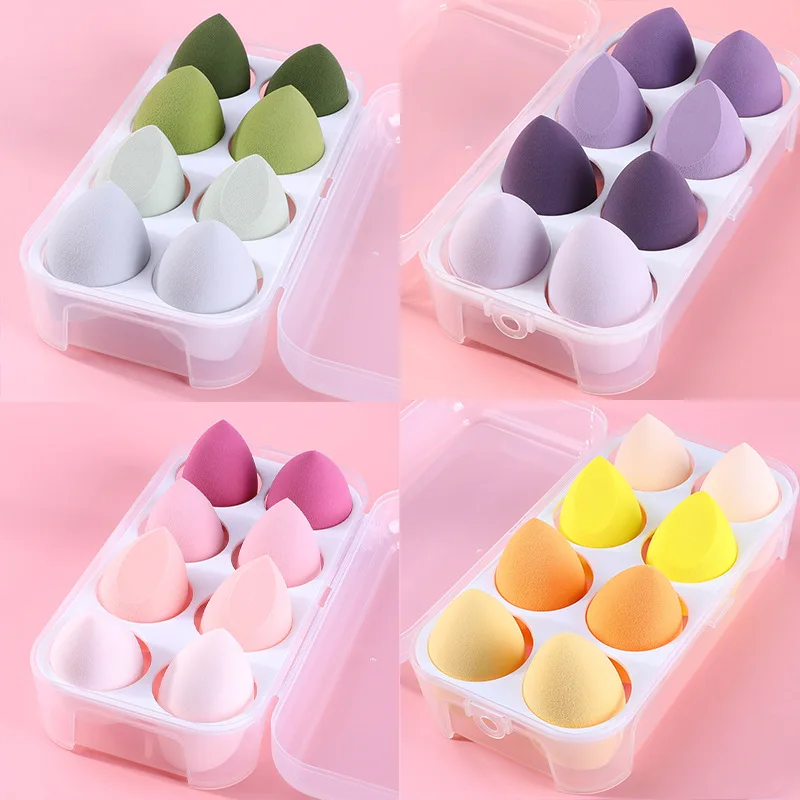 8pcs Makeup Blender Cosmetic Puff Makeup Sponge with Storage Box Foundation Powder Sponge Women Make Up Accessories Beauty Tools
8pcs Makeup Blender Cosmetic Puff Makeup Sponge with Storage Box Foundation Powder Sponge Women Make Up Accessories Beauty Tools