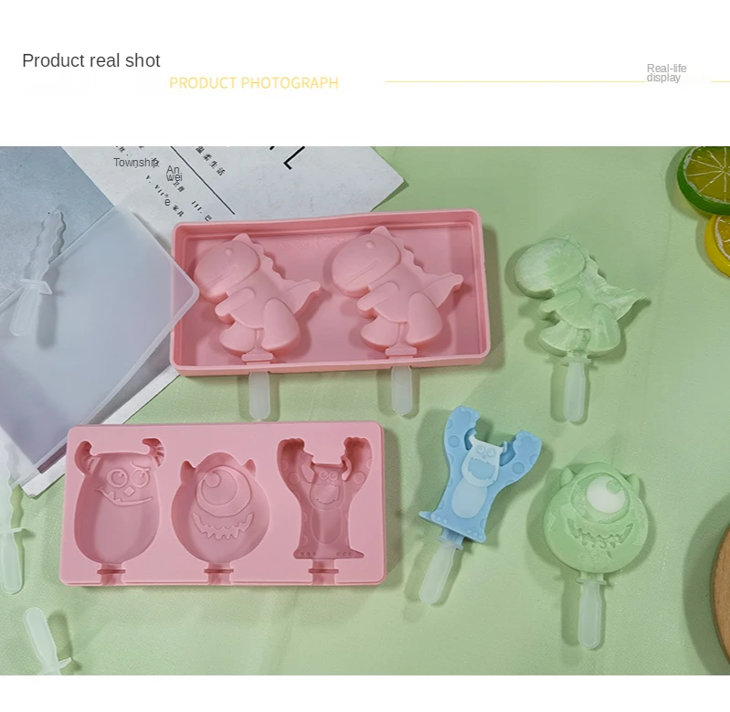 Silicone Ice Cream Mold DIY Homemade Popsicle Molds Freezer Juice Dinosaur Big Eye Shape Ice Cube Tray Popsicle Barrel Maker Mou
Silicone Ice Cream Mold DIY Homemade Popsicle Molds Freezer Juice Dinosaur Big Eye Shape Ice Cube Tray Popsicle Barrel Maker Mou