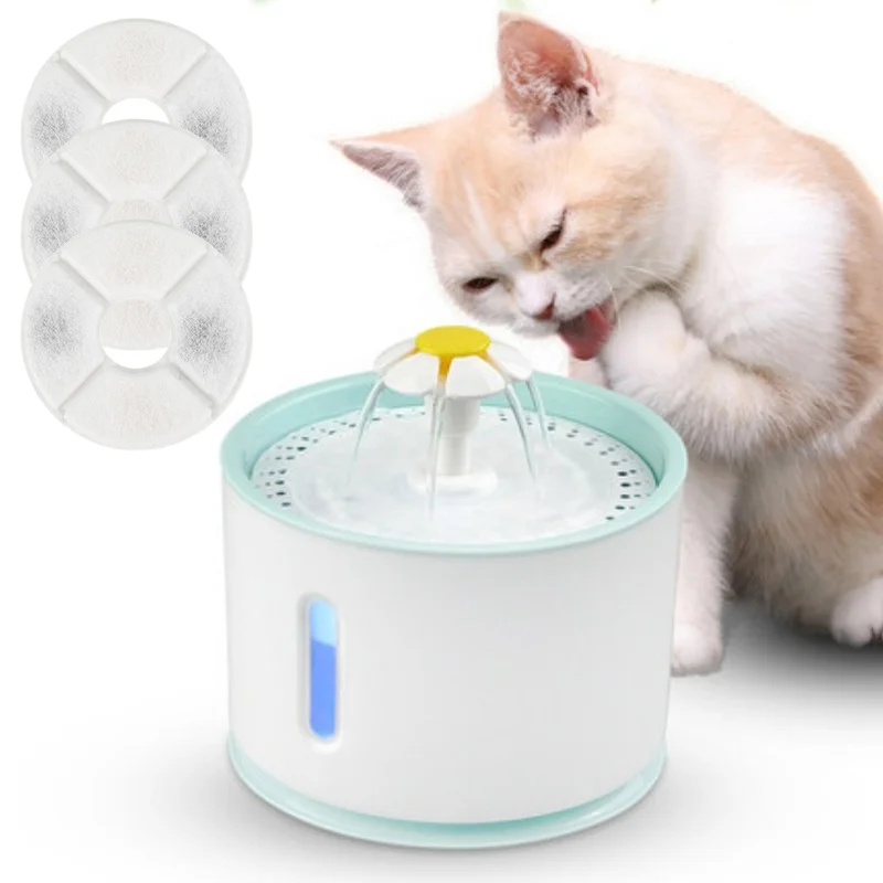 2.4L Cat Automatic Feeder with Filter USB Cable Quiet Pets Drinking Fountain Cat Dog Drinking Water Bowl Dispenser Pet Supplies
2.4L Cat Automatic Feeder with Filter USB Cable Quiet Pets Drinking Fountain Cat Dog Drinking Water Bowl Dispenser Pet Supplies