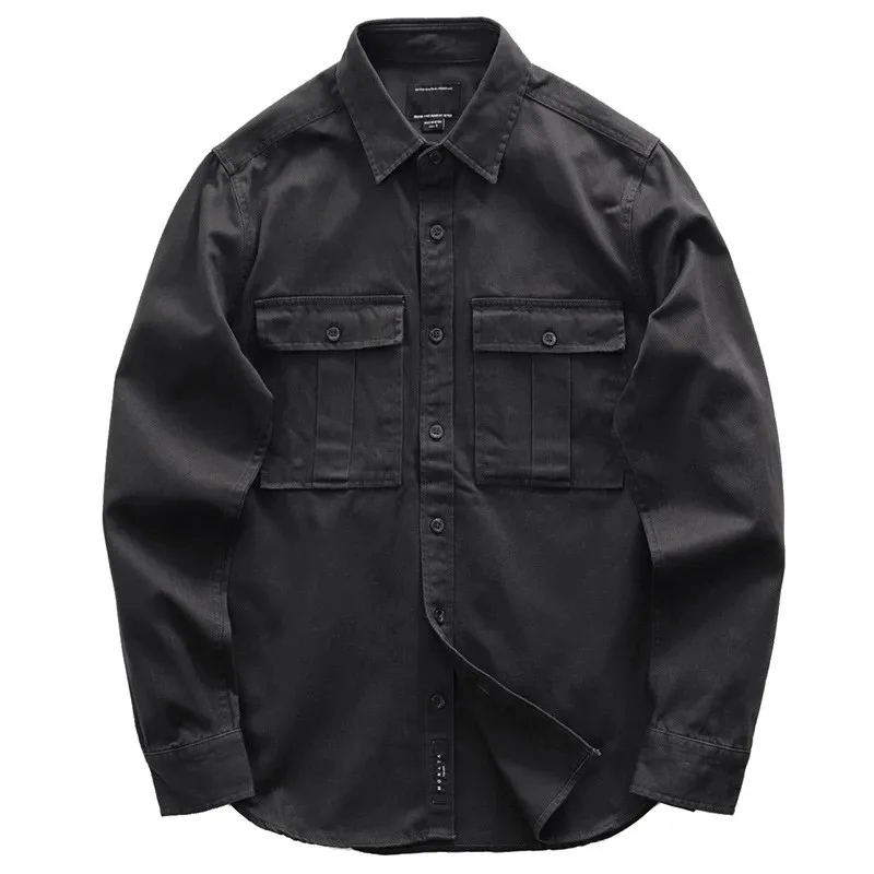 2021 Male Cargo Work Shirts New 100% Cotton Military Shirt Men Long Sleeve Casual Dress Ami Kaji American Retro Shirt M-2XL
2021 Male Cargo Work Shirts New 100% Cotton Military Shirt Men Long Sleeve Casual Dress Ami Kaji American Retro Shirt M-2XL