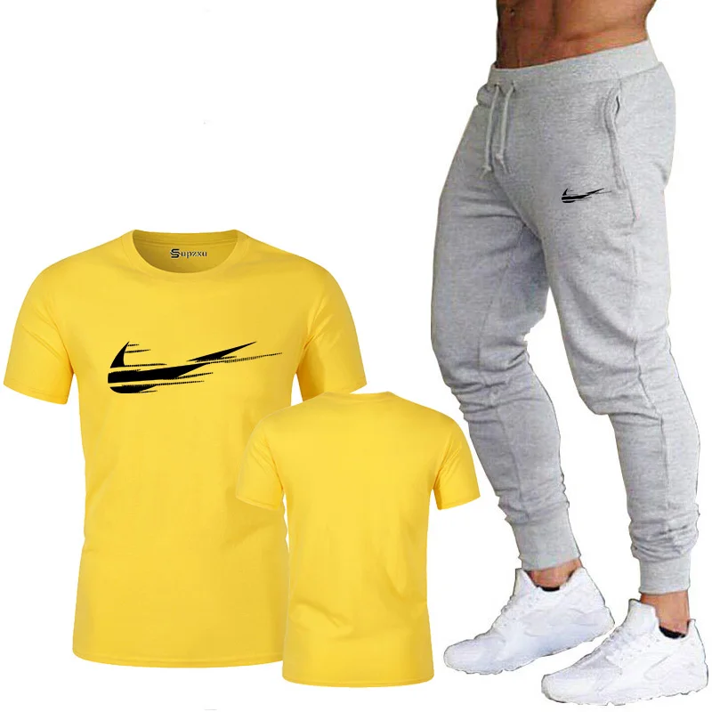 Sports pants men's running pants fitness football training pants European and American slim sports pants men's + T-shirt
Sports pants men's running pants fitness football training pants European and American slim sports pants men's + T-shirt
