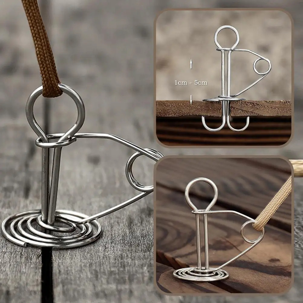1PCS Fishbone Tent Stakes Pegs Spring Ground Nail Portable Stainlesss Steel Tent Nails Camping Anchors Bolt Fish-shaped Buckle
1PCS Fishbone Tent Stakes Pegs Spring Ground Nail Portable Stainlesss Steel Tent Nails Camping Anchors Bolt Fish-shaped Buckle