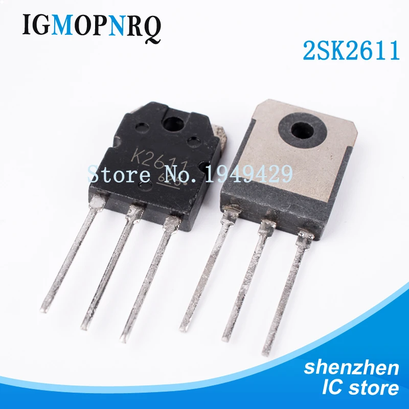 10PCS 2SK2611 TO-3P K2611 MOSFET MOSFET N-Ch 900V 9A Rdson 1.4 Ohm New original free shipping
10PCS 2SK2611 TO-3P K2611 MOSFET MOSFET N-Ch 900V 9A Rdson 1.4 Ohm New original free shipping
