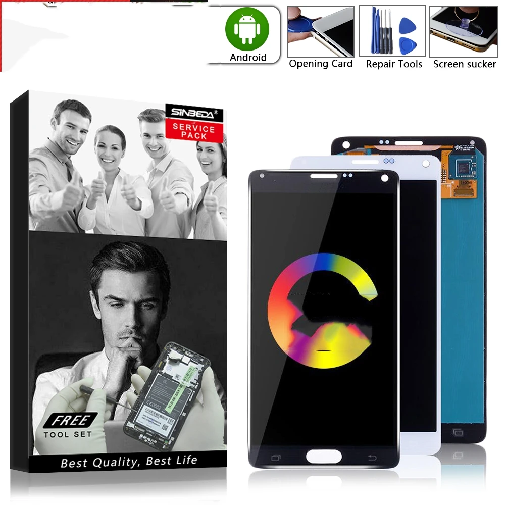 ЖК-дисплей 5,7 дюйма для SAMSUNG Galaxy Note 4 N910A N910F N910H, сенсорный экран для Samsung Note4, с жидкокристаллическим покрытием
ЖК-дисплей 5,7 дюйма для SAMSUNG Galaxy Note 4 N910A N910F N910H, сенсорный экран для Samsung Note4, с жидкокристаллическим покрытием