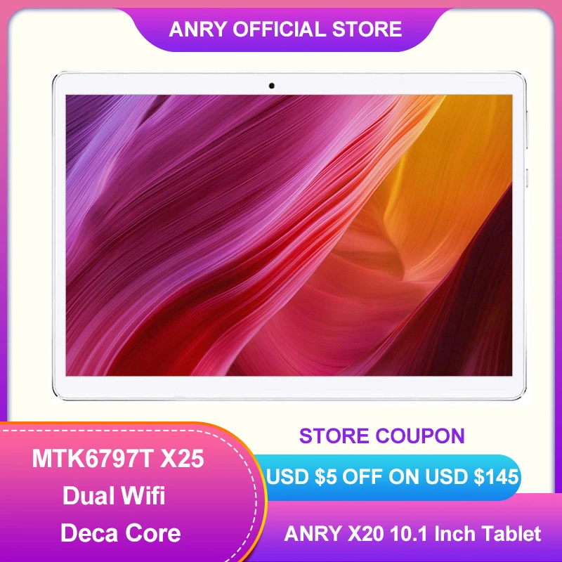 

X20 4G Phone Call Tablet Android 8.1 Phablet 10.1 Inch FHD IPS 1920x1200 MTK6797T Deca Core 4GB+64GB ROM Support Wirelss Cast