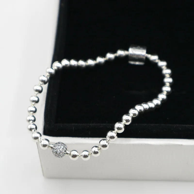 Authentic 925 Sterling Silver Pan Bracelet Fashion Simple Bead Bracelet Fit Diy Charm Women Jewelry
Authentic 925 Sterling Silver Pan Bracelet Fashion Simple Bead Bracelet Fit Diy Charm Women Jewelry