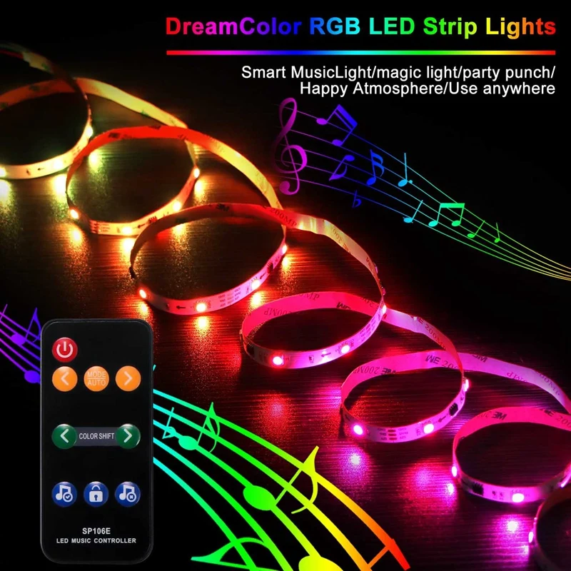 SP106E 9Key LED Music Controller DC5V-12V WS2811 /WS2812B /SK6812 /1903 Magic LED Tape Digital Colorful Pixel Music Controller
SP106E 9Key LED Music Controller DC5V-12V WS2811 /WS2812B /SK6812 /1903 Magic LED Tape Digital Colorful Pixel Music Controller