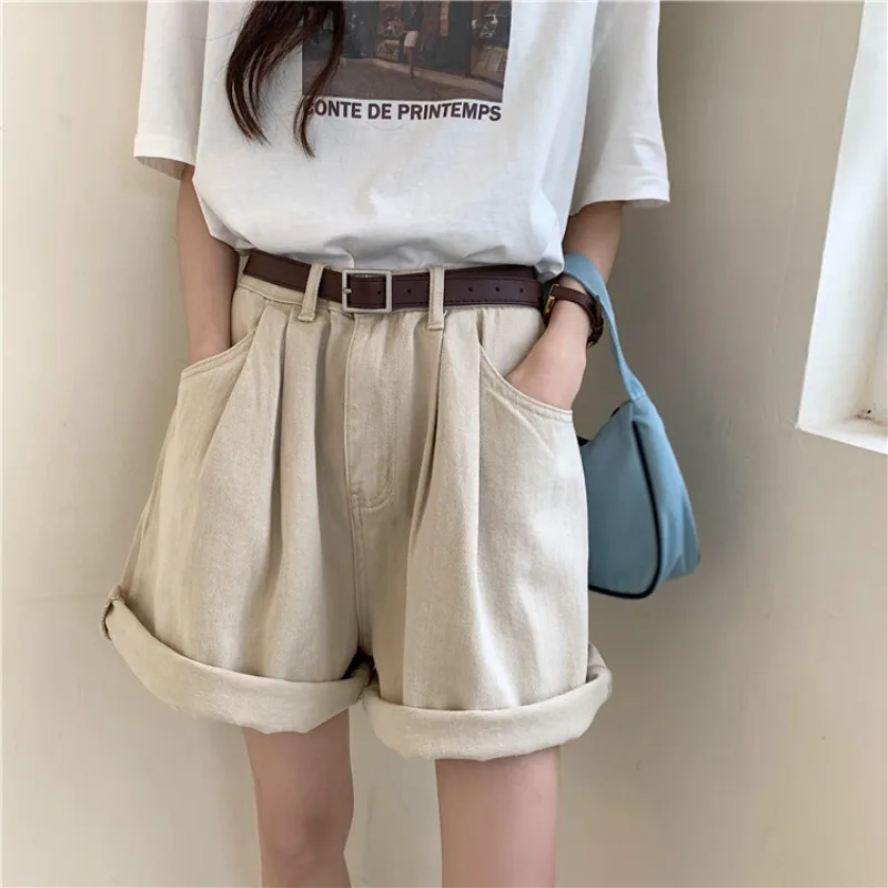 2021 Loose Summer Shorts Mujer Jeans High Waist Vintage Curl Denim Short Pants Women Casual Shorts For Women Ladies
2021 Loose Summer Shorts Mujer Jeans High Waist Vintage Curl Denim Short Pants Women Casual Shorts For Women Ladies