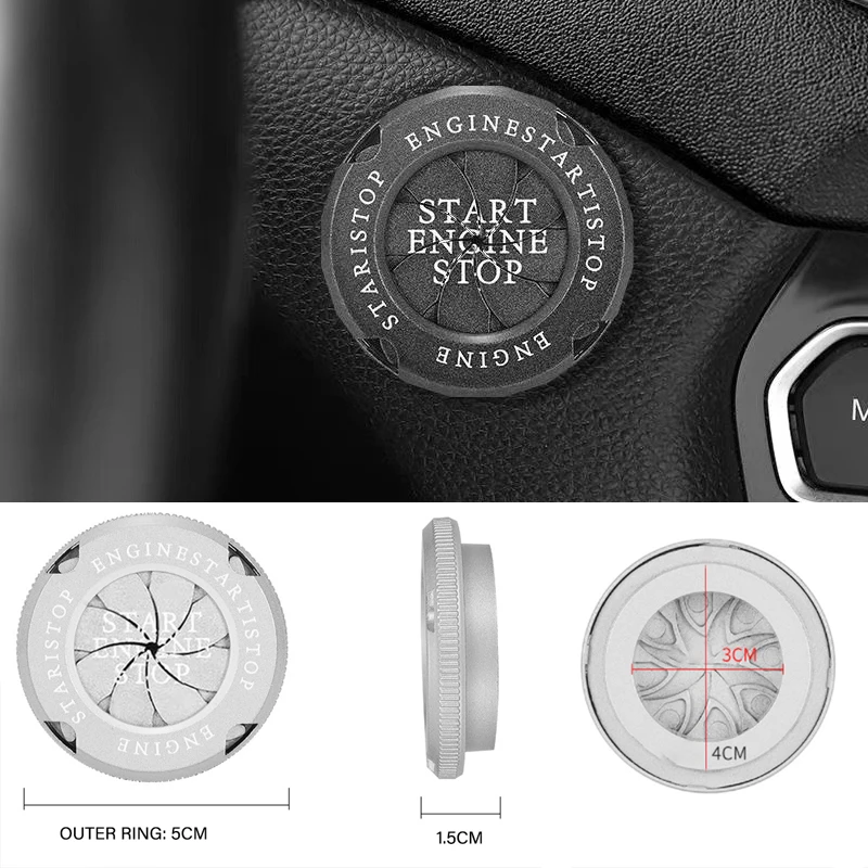 Car Engine Start Stop Universal Button Cover Sticker Rotatable Switch Protection Cap Car Decoration Sticker Accessories
Car Engine Start Stop Universal Button Cover Sticker Rotatable Switch Protection Cap Car Decoration Sticker Accessories
