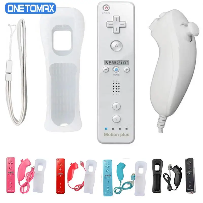 2 in 1 For Nintendo Wii Motion Plus Wireless Remote Gamepad Controller for Nintendo Wii Nunchuck Remote Controle Joystick Joypad
2 in 1 For Nintendo Wii Motion Plus Wireless Remote Gamepad Controller for Nintendo Wii Nunchuck Remote Controle Joystick Joypad