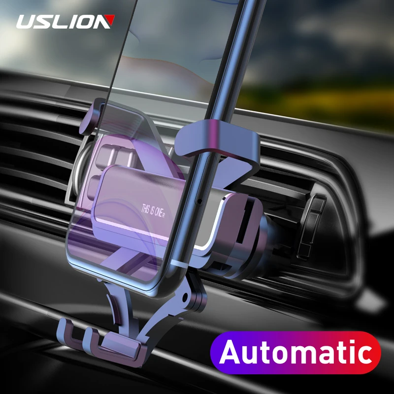 Автомобильный держатель для телефона USLION Gravity крепление на вентиляционное
