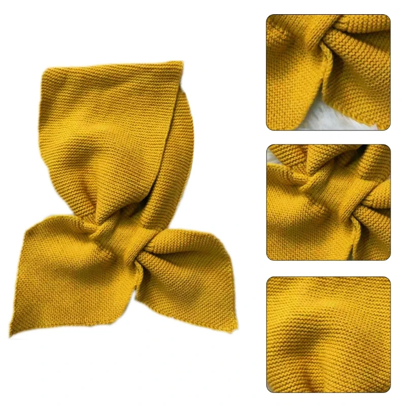 Korean Women Knitted Cross Collar Scarf Winter Thicken Warm Solid Color Crochet Loophole Neckerchief Sweet Bowknot Neck Warmer
Korean Women Knitted Cross Collar Scarf Winter Thicken Warm Solid Color Crochet Loophole Neckerchief Sweet Bowknot Neck Warmer