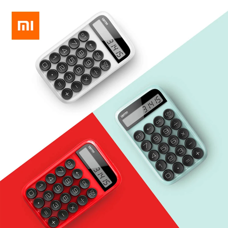 Портативный калькулятор Xiaomi винтажный 20 клавишный механический Caculator съемный