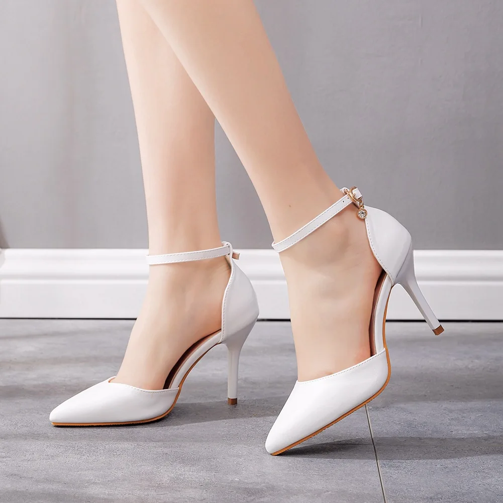 Girls High Heels Fashion High Heels Sandals Women Pumps Shoes Sexy Ankle Straps White Party Wedding Shoes Woman Large Size 33-43
Girls High Heels Fashion High Heels Sandals Women Pumps Shoes Sexy Ankle Straps White Party Wedding Shoes Woman Large Size 33-43