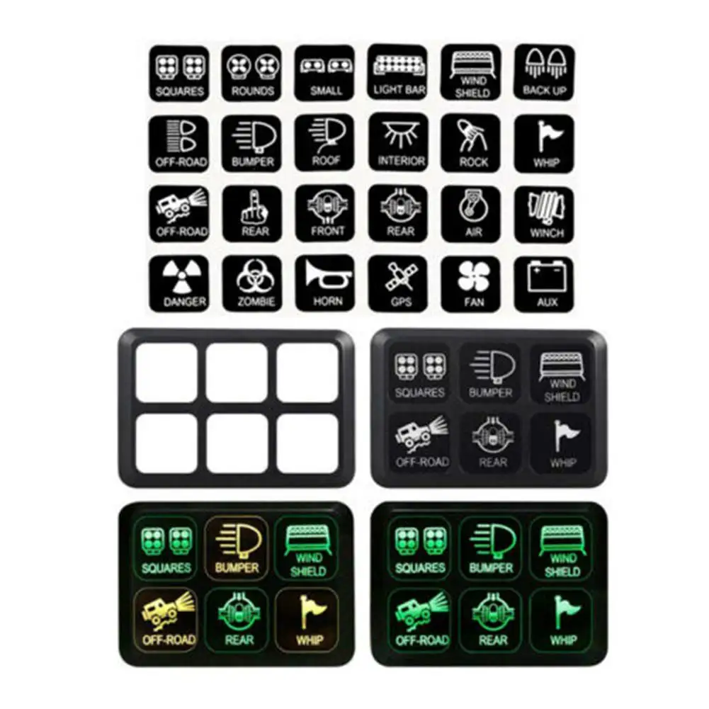 6-позиционный кнопочный переключатель, панель электронных релейных систем, блок управления схемой, водонепроницаемый блок предохранителей...
6-позиционный кнопочный переключатель, панель электронных релейных систем, блок управления схемой, водонепроницаемый блок предохранителей...