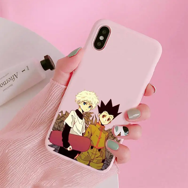Hunter X Hunter Killua Anime Phone Case Candy Color Pink for iPhone 11 pro XS MAX 8 7 6 6S Plus X 5S SE 2020 XR
Hunter X Hunter Killua Anime Phone Case Candy Color Pink for iPhone 11 pro XS MAX 8 7 6 6S Plus X 5S SE 2020 XR
