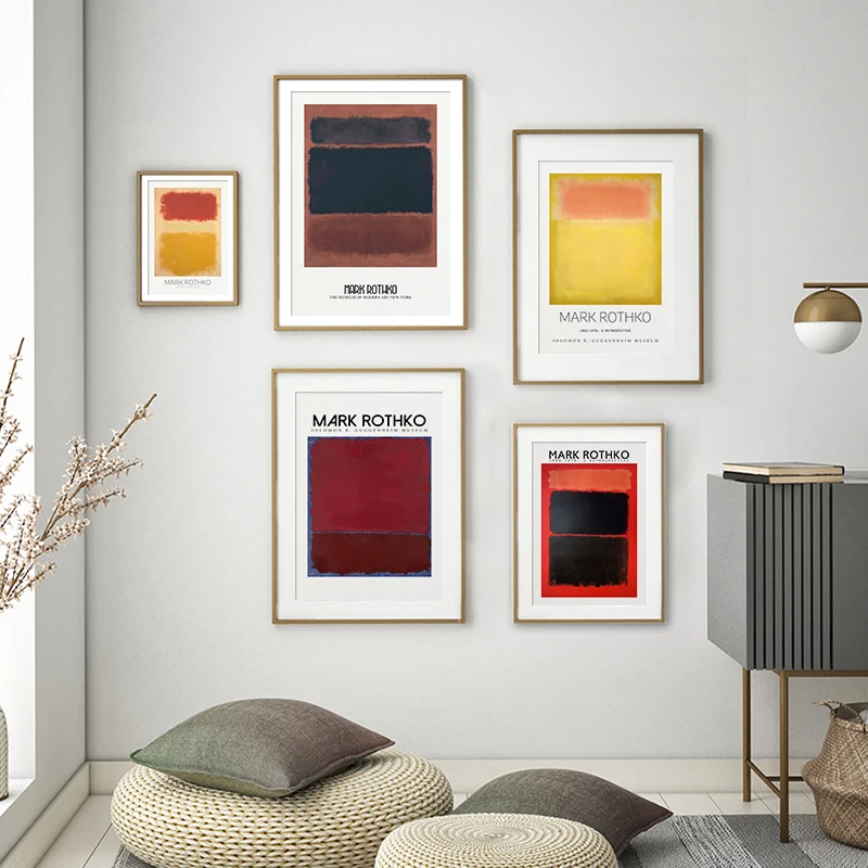 Mark Rothko Classical Exhibition Poster Abstract Colorful Oil Painting Canvas Pictures Print Wall Art Living Room Home Decor
Mark Rothko Classical Exhibition Poster Abstract Colorful Oil Painting Canvas Pictures Print Wall Art Living Room Home Decor