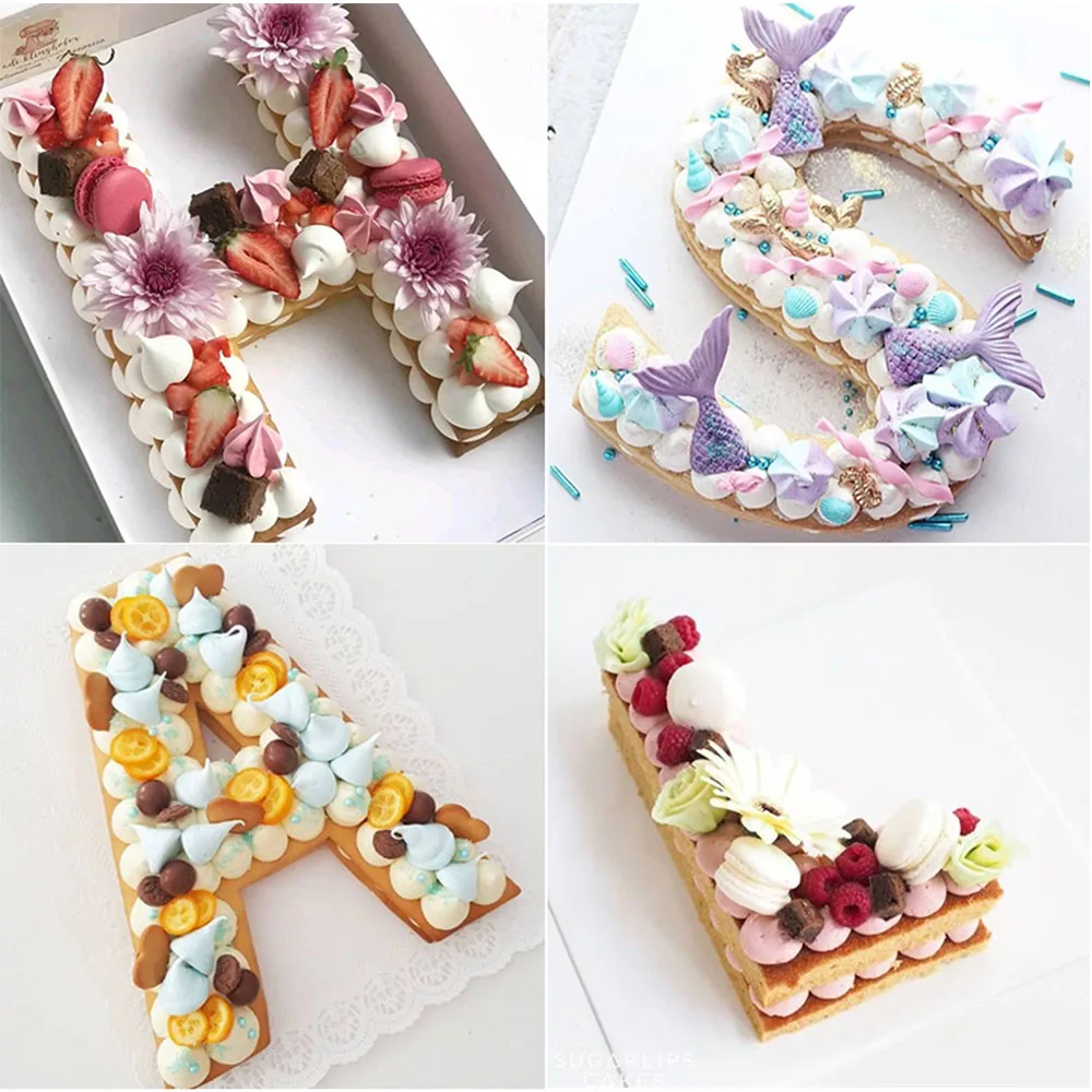 26/9pcs Alphabetic Letter Cake Mold Plastic Cake Stencils Kitchen Baking Tools Diy Wedding Birthday Anniversary White 4â€/6‘’/8â€
26/9pcs Alphabetic Letter Cake Mold Plastic Cake Stencils Kitchen Baking Tools Diy Wedding Birthday Anniversary White 4â€/6‘’/8â€