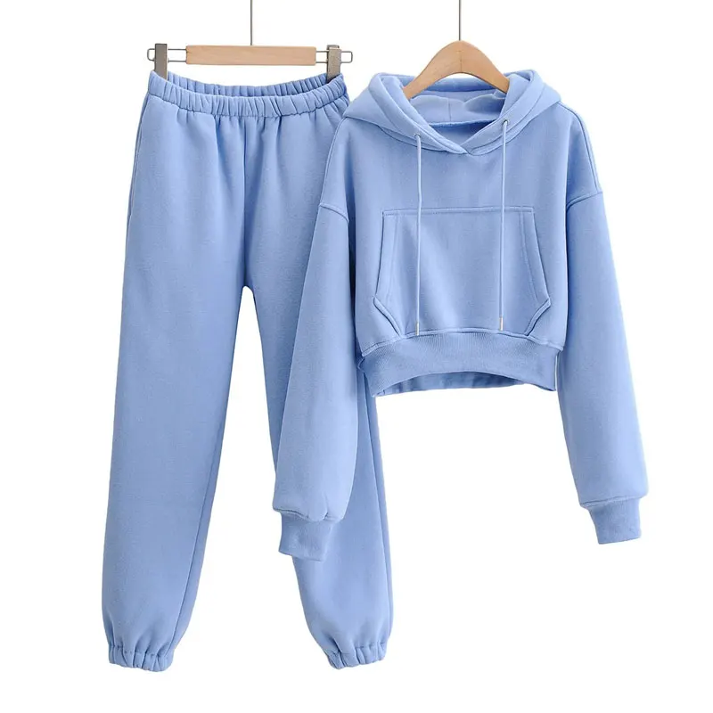 Street Fashion Short Casual Women's Suit Spring/Winter Thick Sport Pants Lady Set Hooded Long Sleeve Women Hoodie Two-piece Suit
Street Fashion Short Casual Women's Suit Spring/Winter Thick Sport Pants Lady Set Hooded Long Sleeve Women Hoodie Two-piece Suit
