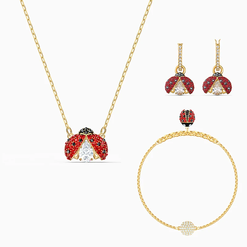 Fashion New SWA SPARKLING DANCE LADYBUG Necklace Ladybug Shape Colorful Zircon Rose Gold Gold Crystal Women's Engagement Gift
Fashion New SWA SPARKLING DANCE LADYBUG Necklace Ladybug Shape Colorful Zircon Rose Gold Gold Crystal Women's Engagement Gift