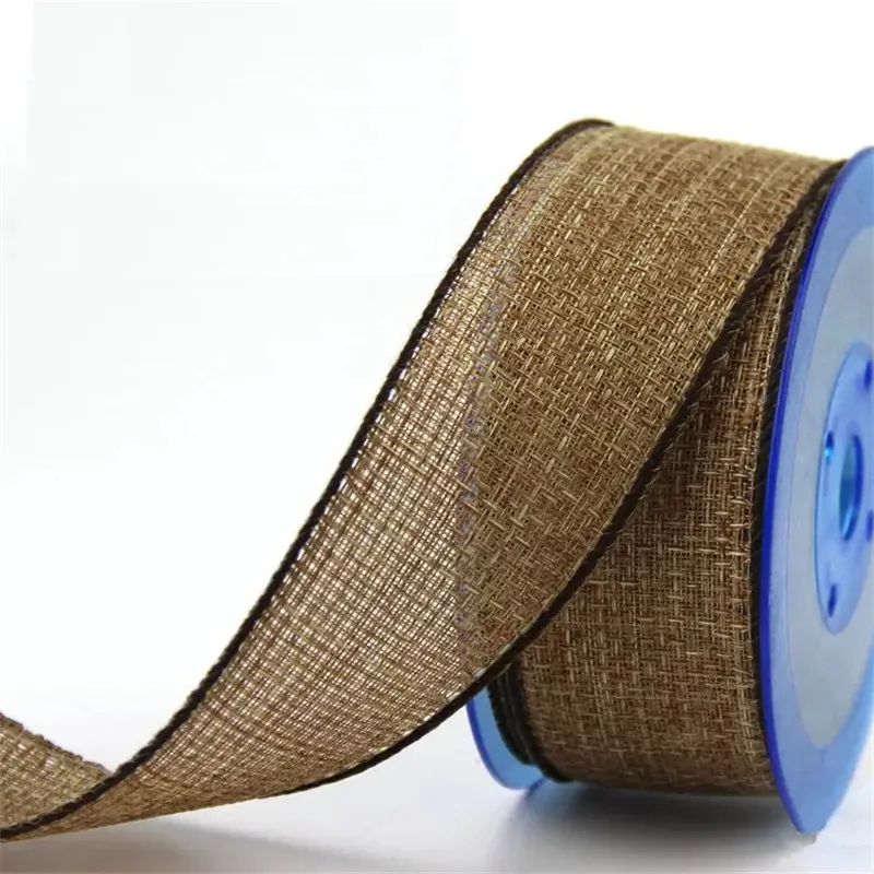 38mm X 25yards Decorative Wired Burlap Ribbon Solid Color Cotton Linen for Craft, DIY Crafting Wreath Making Bows N2272
38mm X 25yards Decorative Wired Burlap Ribbon Solid Color Cotton Linen for Craft, DIY Crafting Wreath Making Bows N2272