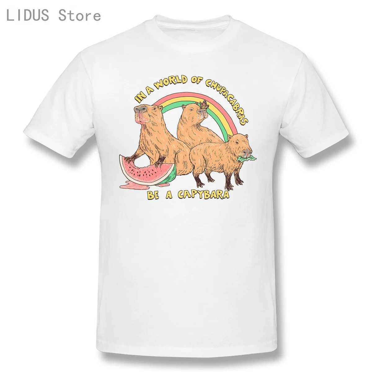 2021 Fashion Graphic T-shirt Cartoon Anime Be A Capybara Short Sleeve Casual Men O-neck 100% Cotton T shirt Top
2021 Fashion Graphic T-shirt Cartoon Anime Be A Capybara Short Sleeve Casual Men O-neck 100% Cotton T shirt Top