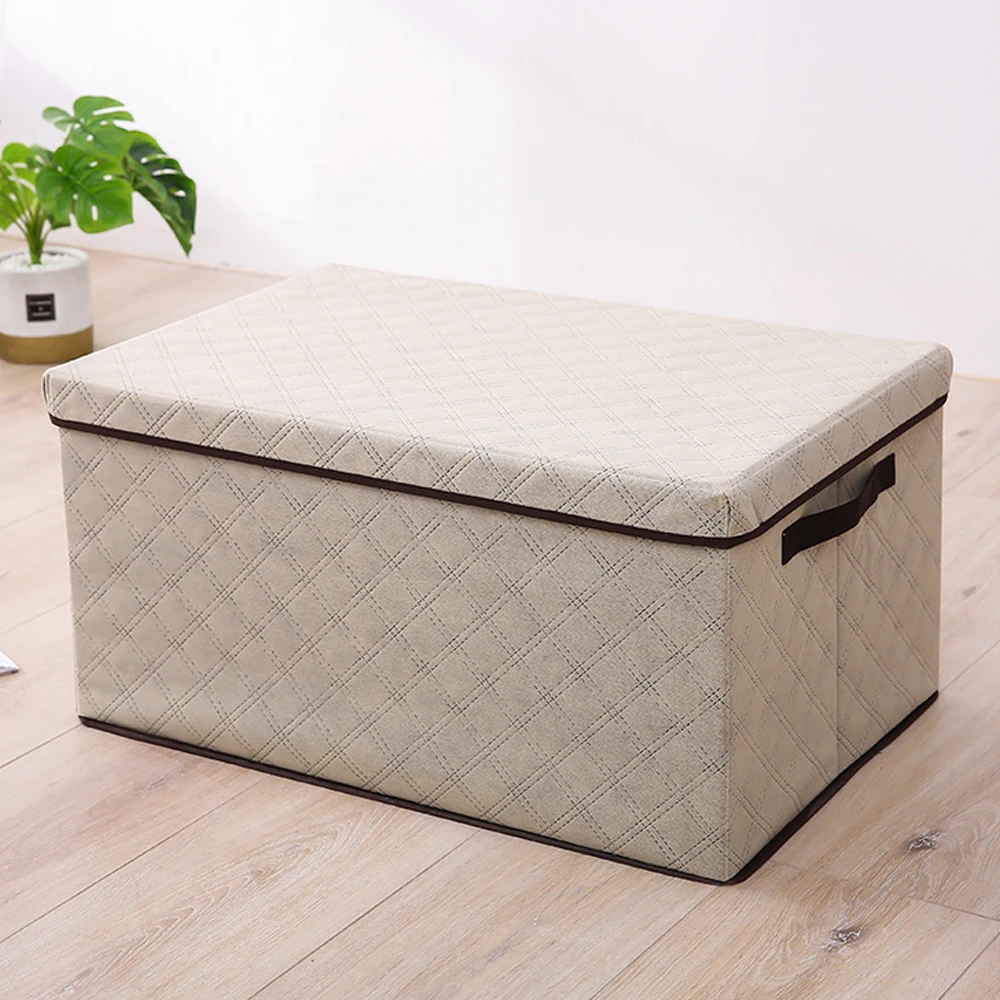 Foldable Storage Box Fabric Dirty Clothes Collecting Case Moisture-proof Quilt Books Toy Storage Organizer with Handle and Lid
Foldable Storage Box Fabric Dirty Clothes Collecting Case Moisture-proof Quilt Books Toy Storage Organizer with Handle and Lid