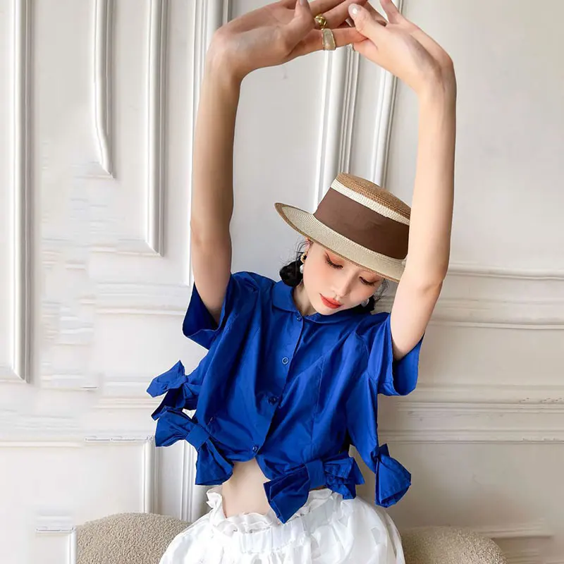 XITAO Bow Patchwork Shirt Solid Color Three-dimensional Decoration 2021 Summer Korean Version New Short Sleeve Shirt LDD2084
XITAO Bow Patchwork Shirt Solid Color Three-dimensional Decoration 2021 Summer Korean Version New Short Sleeve Shirt LDD2084