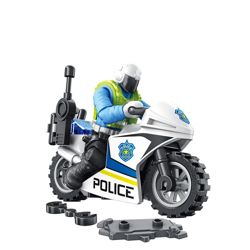 1:36 Scale Mega Bloks Modern City Traffic Police Road Traffic Command Police Patrol Motorcycle Action Figures Model Blocks Toys
1:36 Scale Mega Bloks Modern City Traffic Police Road Traffic Command Police Patrol Motorcycle Action Figures Model Blocks Toys