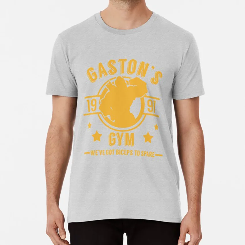 Gaston's Gym (красная и желтая версия) Футболка beauty and the beast gaston gym вымышленная