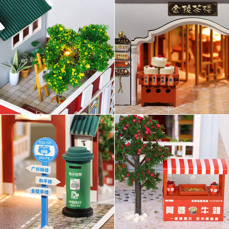 DIY Wooden Doll House Chinese Architecture Arcade Casa Teahouse Villa Miniature with Furniture Kit Toys
DIY Wooden Doll House Chinese Architecture Arcade Casa Teahouse Villa Miniature with Furniture Kit Toys