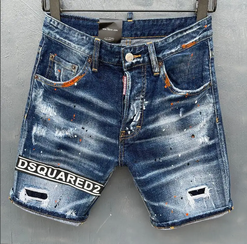 2022 летние новые стильные мужские рваные джинсы Dsquared2, модные микро-эластичные Пятиточечные шорты с принтом в виде моющихся нашивок D917
2022 летние новые стильные мужские рваные джинсы Dsquared2, модные микро-эластичные Пятиточечные шорты с принтом в виде моющихся нашивок D917