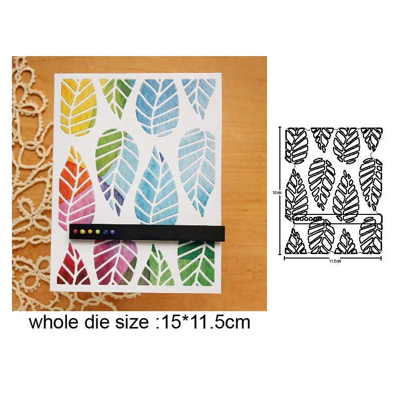 Metal dies Leaf Bakground Frame Cutting Dies Stencil dies for DIY Scrapbooking Album Paper Card Making Decoration Embossing dies
Metal dies Leaf Bakground Frame Cutting Dies Stencil dies for DIY Scrapbooking Album Paper Card Making Decoration Embossing dies