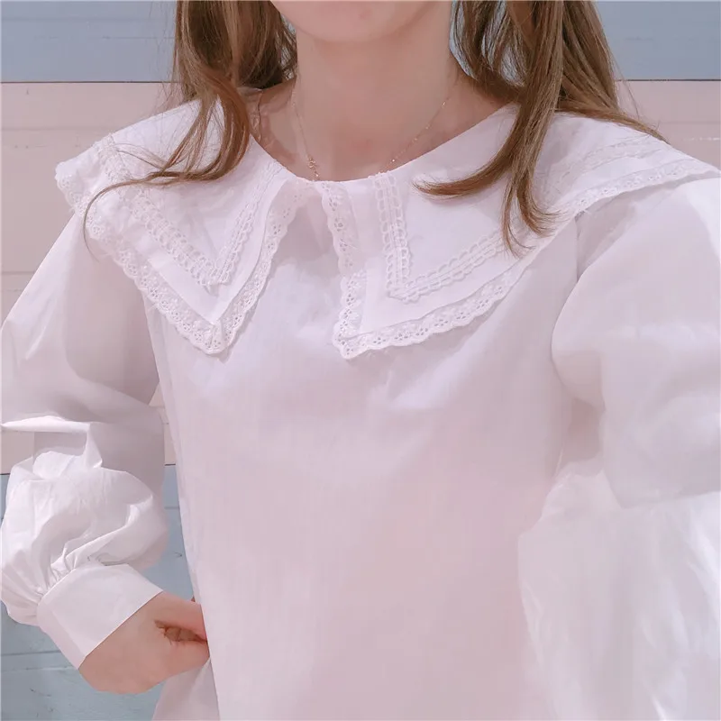 Boutique embroidery peter pan collar long sleeve white cotton sweet kawaii shirt blouse
Boutique embroidery peter pan collar long sleeve white cotton sweet kawaii shirt blouse