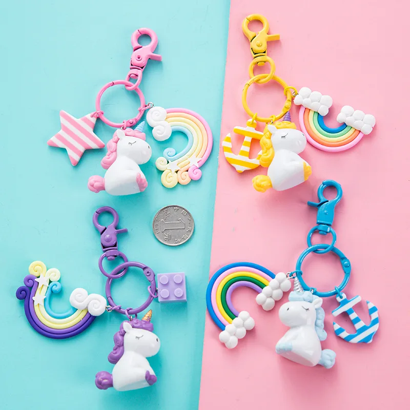 New Fashion Stereo Rainbow Unicorn Keychain Creative Kawaii Mobile Phone Bag Car Exquisite Pendant Keyring Gift For Friends
New Fashion Stereo Rainbow Unicorn Keychain Creative Kawaii Mobile Phone Bag Car Exquisite Pendant Keyring Gift For Friends