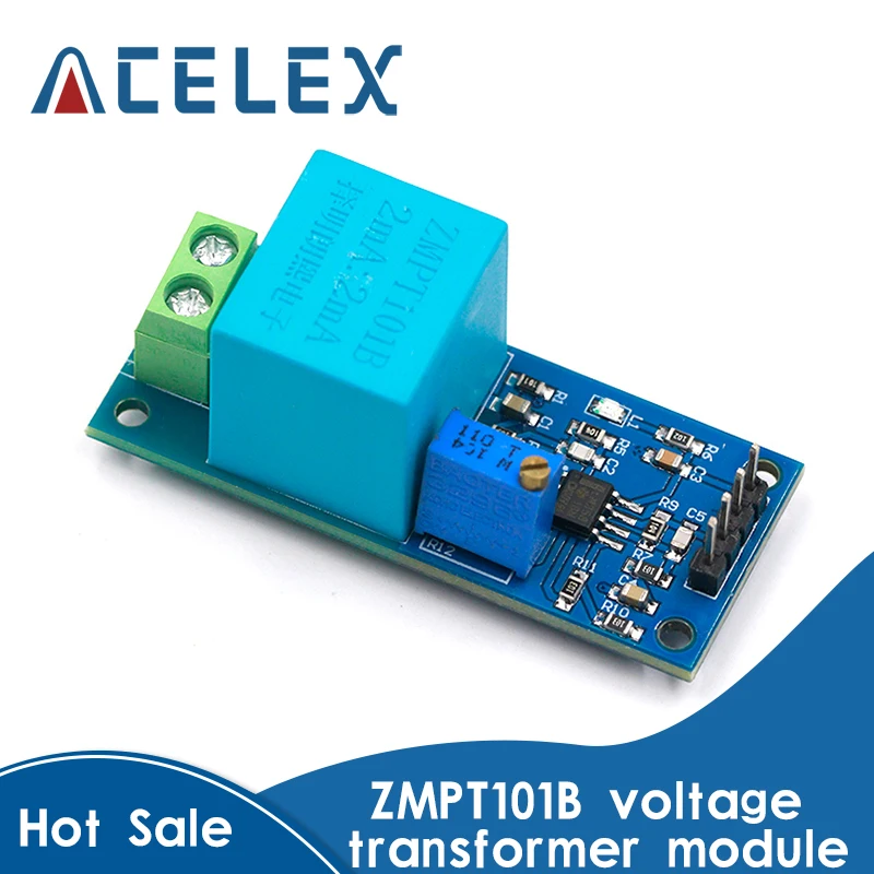 Active Single Phase Voltage Transformer Module AC Output Voltage Sensor Mutual Inductance Amplifier for Arduino Mega ZMPT101B
Active Single Phase Voltage Transformer Module AC Output Voltage Sensor Mutual Inductance Amplifier for Arduino Mega ZMPT101B