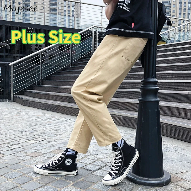 Men Ankle Length Straight Cargo Pants Plus Size S-5XL Student Handsome Simple BF Casual Trousers Male All-match Streetwear Chic
Men Ankle Length Straight Cargo Pants Plus Size S-5XL Student Handsome Simple BF Casual Trousers Male All-match Streetwear Chic