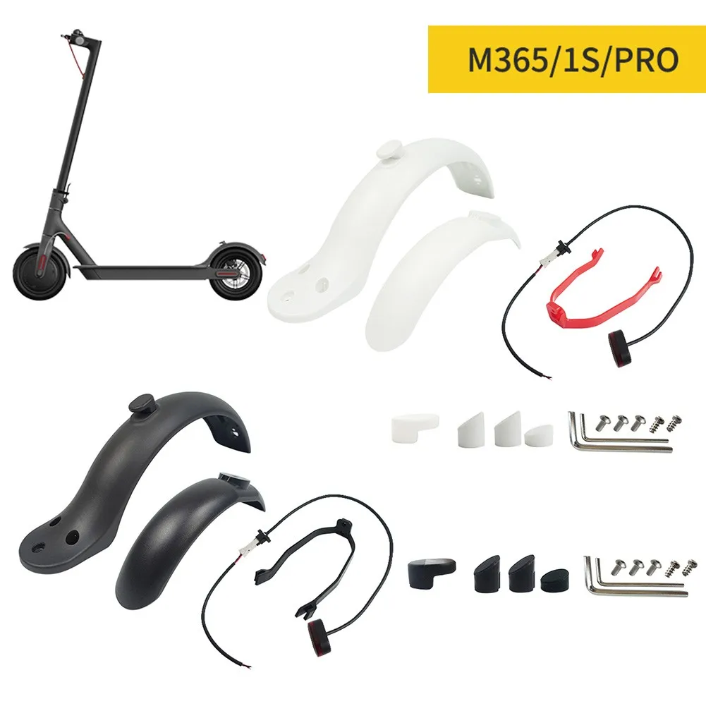Electric Scooter Mudguard For Xiaomi M365 Scooter Front Rear Fender With Taillight Rear MudGuard Replacements Kit Accessories
Electric Scooter Mudguard For Xiaomi M365 Scooter Front Rear Fender With Taillight Rear MudGuard Replacements Kit Accessories