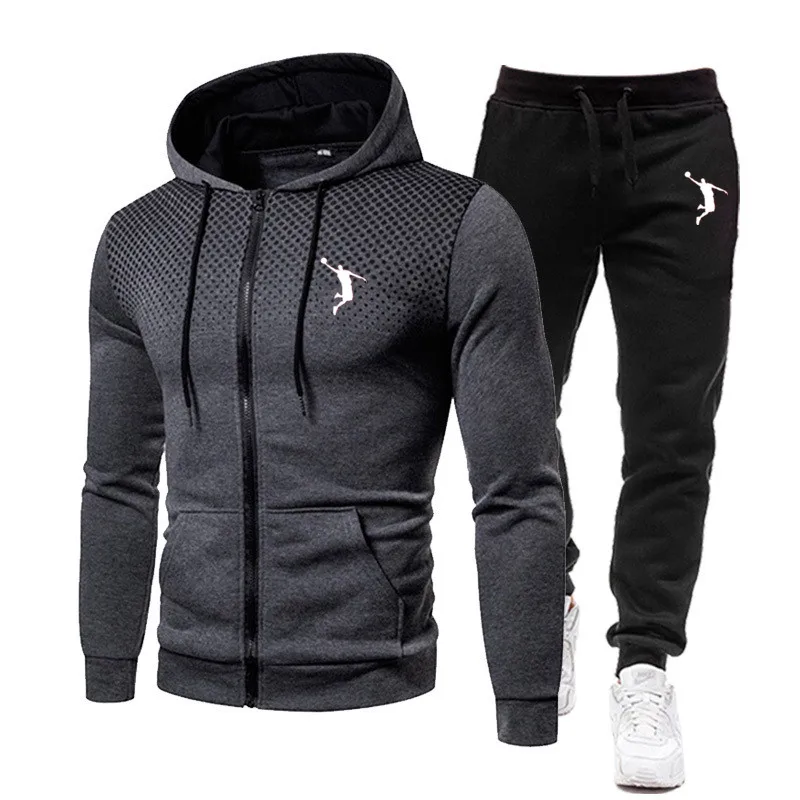 Men's suit sweater + sweatpants suit printing men's zipper hoodie fitness sportswear suit hooded sportswear men
Men's suit sweater + sweatpants suit printing men's zipper hoodie fitness sportswear suit hooded sportswear men