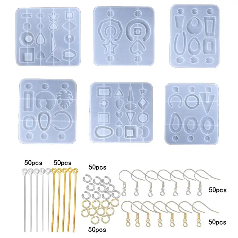 1 Set Crystal Epoxy Resin Mold Earring Pendent Casting Silicone Mould Handmade DIY Crafts Jewelry Making Tool
1 Set Crystal Epoxy Resin Mold Earring Pendent Casting Silicone Mould Handmade DIY Crafts Jewelry Making Tool