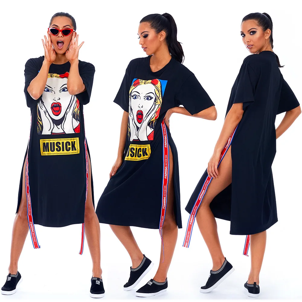 Ursuper Cross-Border European and American Women's Clothing-Letter Cartoon Avatar Ribbon Collage Dress
Ursuper Cross-Border European and American Women's Clothing-Letter Cartoon Avatar Ribbon Collage Dress