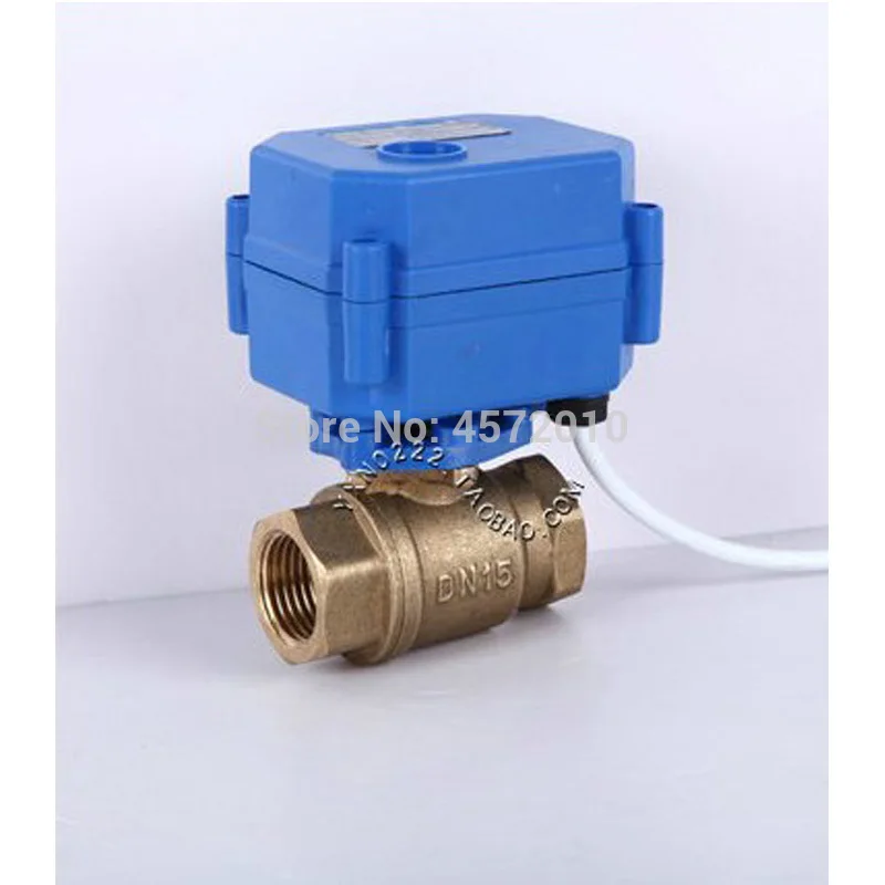 

DN20 3/4" Brass 1 inch Two Way Motorized Ball Valve DC5V 12V 24V AC220V Electric water valve 3/4" CR01 CR02 CR03 CR04 CR05