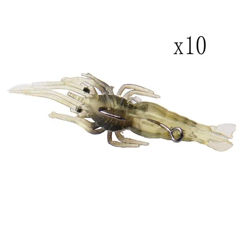 Fishing Simulation Soft Luya Luminous Shrimp 4cm 10 Pcs Prawn Lure Tackle Bait Barbed Hook 5 Color
Fishing Simulation Soft Luya Luminous Shrimp 4cm 10 Pcs Prawn Lure Tackle Bait Barbed Hook 5 Color