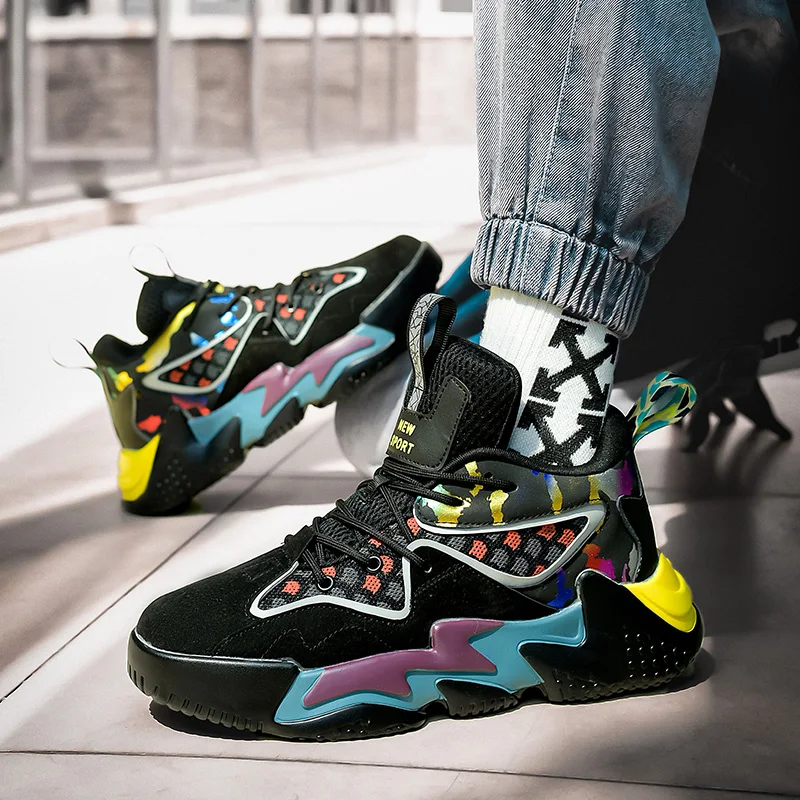 Men Basketball Shoes Unisex Couple Basketball Sports Shoes Breathable High Quality Sneakers for Male Retro Big Size
Men Basketball Shoes Unisex Couple Basketball Sports Shoes Breathable High Quality Sneakers for Male Retro Big Size