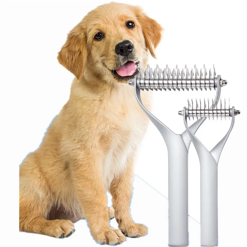 Hot Sale Pet Hair Shedding Comb Dog Brush Grooming Tool Hair Removal Comb Cat Detangler Fur Trimming Dematting Deshedding Brush
Hot Sale Pet Hair Shedding Comb Dog Brush Grooming Tool Hair Removal Comb Cat Detangler Fur Trimming Dematting Deshedding Brush