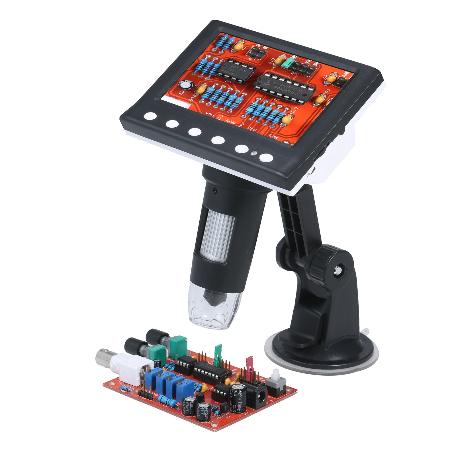 1080P 1000X Microscope Digital Microscope 4.3in Magnification Microscope Video Camera Microscope with 8 Adjustable LED Light 4.3
1080P 1000X Microscope Digital Microscope 4.3in Magnification Microscope Video Camera Microscope with 8 Adjustable LED Light 4.3
