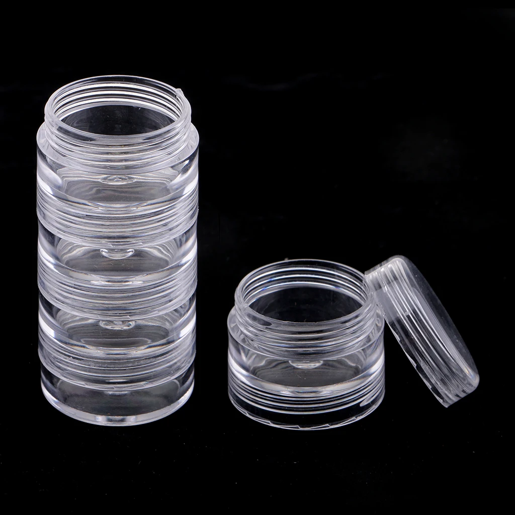 30x Clear Plastic 5Stackable Jewelry Box Pill Organizer Jewelry Display Showcase
30x Clear Plastic 5Stackable Jewelry Box Pill Organizer Jewelry Display Showcase