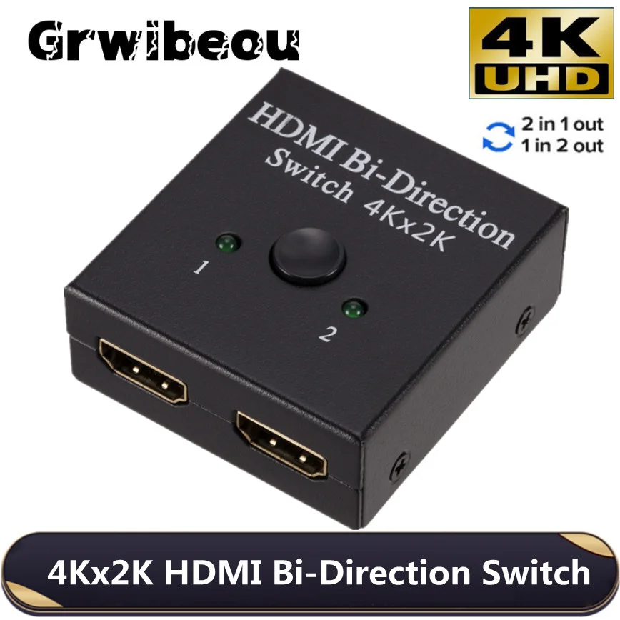 HDMI-совместимый сплиттер 4K переключатель KVM двунаправленный 1x 2/2x1 HDMI-совместимый коммутатор 2 в 1 для PS4/3 ТВ-приставки переключатель адаптер
HDMI-совместимый сплиттер 4K переключатель KVM двунаправленный 1x 2/2x1 HDMI-совместимый коммутатор 2 в 1 для PS4/3 ТВ-приставки переключатель адаптер