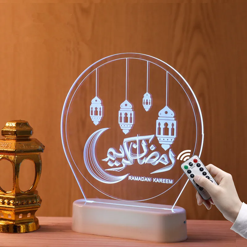 Eid Mubarak Ramadan Decoration DIY Star Moon Lamp Night Light for Home Islamic Wedding Decoration Blessed Eid Party Decoration
Eid Mubarak Ramadan Decoration DIY Star Moon Lamp Night Light for Home Islamic Wedding Decoration Blessed Eid Party Decoration